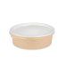 Контейнер крафт/белый круглый OSQ Round Bowl 620 мл