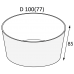 Контейнер круглый OSQ «ROUND BOWL 400»