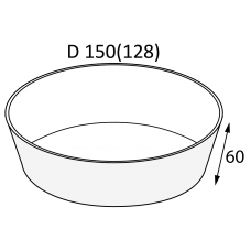 Контейнер круглый белый/белый OSQ «ROUND BOWL» 750 мл