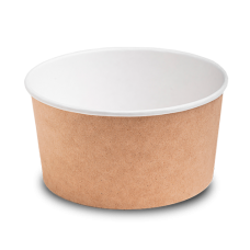 Контейнер круглый крафт/белый OSQ «ROUND BOWL» 1000 мл 