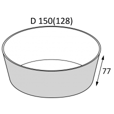 Контейнер круглый крафт/белый OSQ «ROUND BOWL» 1000 мл 