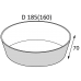 Контейнер круглый OSQ «ROUND BOWL 1300»