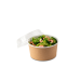 Контейнер круглый крафт/белый OSQ «ROUND BOWL» 400 мл 