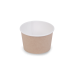 Контейнер круглый крафт/белый OSQ «ROUND BOWL» 500 мл