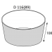 Контейнер круглый крафт/белый OSQ «ROUND BOWL» 700 мл