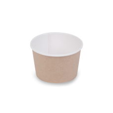 Контейнер круглый крафт/белый OSQ «ROUND BOWL» 700 мл