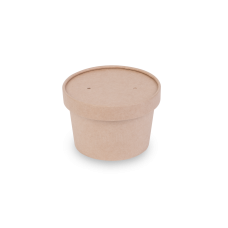 Контейнер круглый крафт/белый OSQ «ROUND BOWL» 700 мл