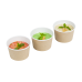 Контейнер круглый крафт/белый OSQ «ROUND BOWL» 700 мл