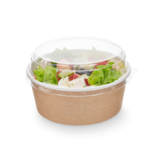 Контейнер круглый крафт/белый OSQ «ROUND BOWL» 750 мл. 