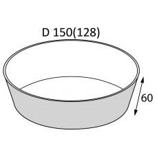 Контейнер круглый крафт/белый OSQ «ROUND BOWL» 750 мл. 