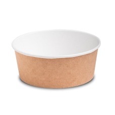 Контейнер круглый крафт/белый OSQ «ROUND BOWL» 750 мл. 