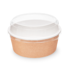 Контейнер круглый крафт/белый OSQ «ROUND BOWL» 750 мл. 