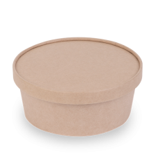 Контейнер круглый крафт/белый OSQ «ROUND BOWL» 750 мл. 