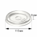 Крышка ПП плоская для круглого контейнера OSQ «Round Bowl» 700 мл