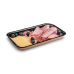 Лоток для кулинарии, нарезок чёрный OSQ PLATTER BE 400 мл.
