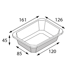 Салатник крафт/белый OSQ "OKTOBOX" 400 мл.