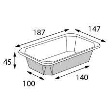 Салатник крафт/белый OSQ "OKTOBOX 500"