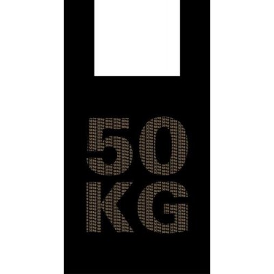 Пакет ПЭ типа "майка" 30+16х55 см (25 мкм) черная