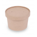 Контейнер крафт/белый круглый OSQ «Round Bowl» 300 мл.