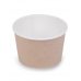 Контейнер крафт/белый круглый OSQ «Round Bowl» 300 мл.