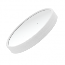 Крышка белая для круглого контейнера «Round Bowl» 300/400/500 мл