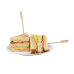 Тарелка «Plate 180» крафт/белый