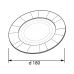 Тарелка «Plate 180» крафт/белый