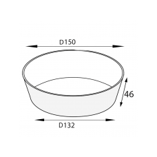 Контейнер белый/белый круглый OSQ Round Bowl 620 мл