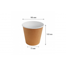 Контейнер крафт/белый «SOUP16С» 450 мл