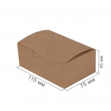  Упаковка для наггетсов «FAST FOOD BOX S Pure Kraft»