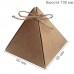 Коробка для сувениров «Пирамидка» крафт