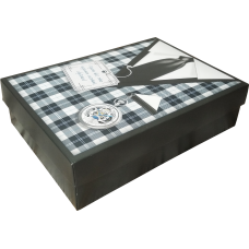 Коробка черная подарочная "Галстук" 210x150x57 мм