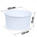 Контейнер круглый «Round Bowl» белый 1000 мл