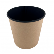 Контейнер круглый «Round Bowl» крафт/черный 700 мл