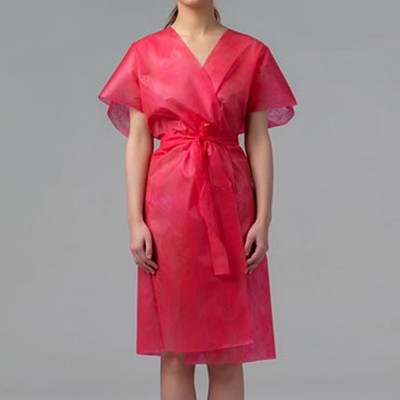 Халаты-кимоно спанбонд 10 шт, цвет в ассортименте