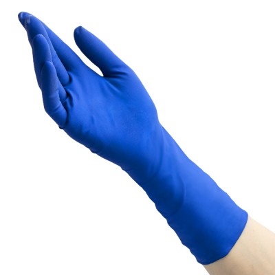 Перчатки латексные «Хай Риск» синие 25 пар