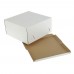Коробка для торта «Эконом» 300x300x190 белая