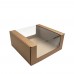 Коробка для торта 290x290x160 крафт с окном
