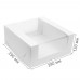 Коробка для торта 290x290x130 белая с окном