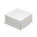 Коробка для торта 170x170x100 белая хром-эрзац
