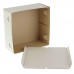 Коробка для торта 240x240x120 белая хром-эрзац