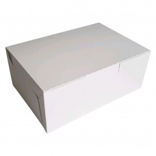 Коробка для кондитерских изделий 140x140x60 белая хром-эрзац