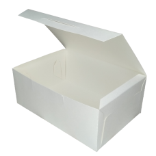 Коробка для кондитерских изделий 200x140x80мм белая мелованная