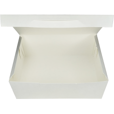 Коробка для кондитерских изделий 150x110x75 белая мелованный картон
