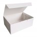 Коробка для кондитерских изделий 140x140x60 белая хром-эрзац
