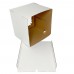 Коробка для торта «Эконом» 250x250x240 белая с окном