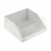 Коробка для торта 225x225x100 белая с прозрачной крышкой