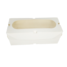 Коробка для 3 капкейков с окном и вставкой «MUF 3 PRO» белая 