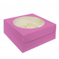 Коробка для 9 капкейков «MUF 9 PRO» розовая