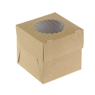 Коробка для 1 капкейка «MUF 1» крафт